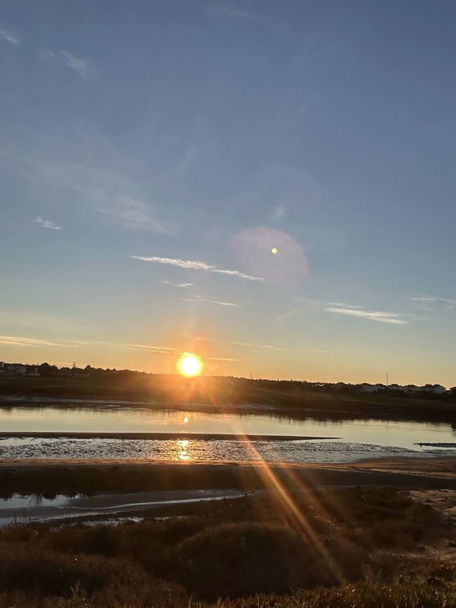 Bei Sonnenaufgang geht es los