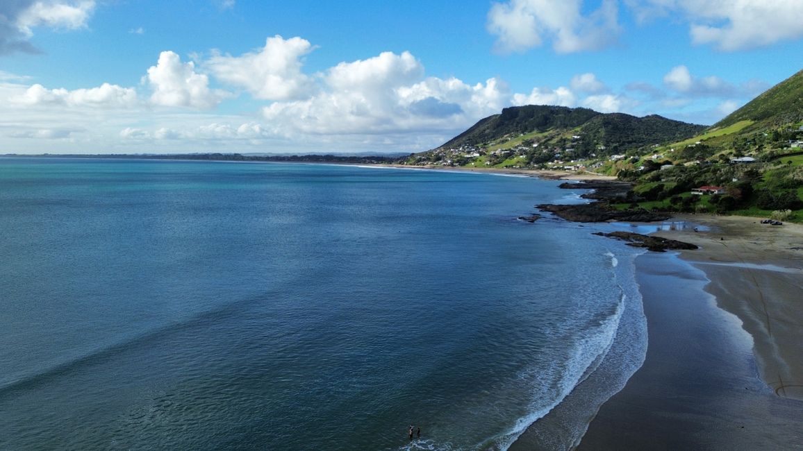 Shipwreck Bay aus Drohnensicht - Blick auf den Ninety Miles Beach
