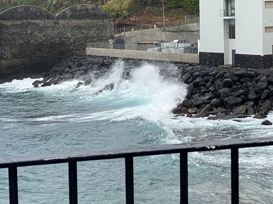 Das Meer war ziemlich aufgewühlt