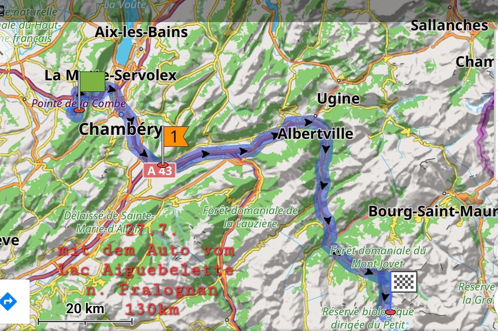 27.7. Weiterfahrt in die französischen Alpen 