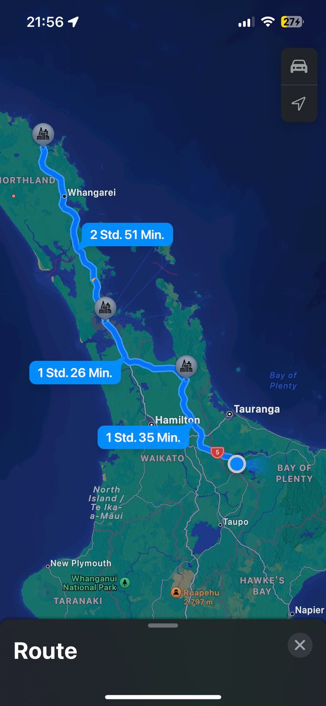 Paihia -> Rotorua