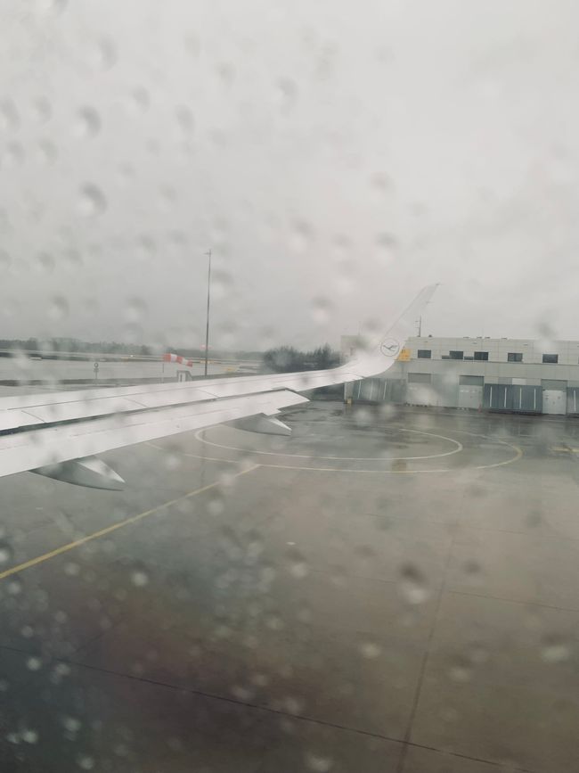 Aéroport de Munich sous la pluie