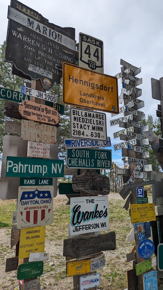 Sign Post Forest (forest of signs) Watson Lake