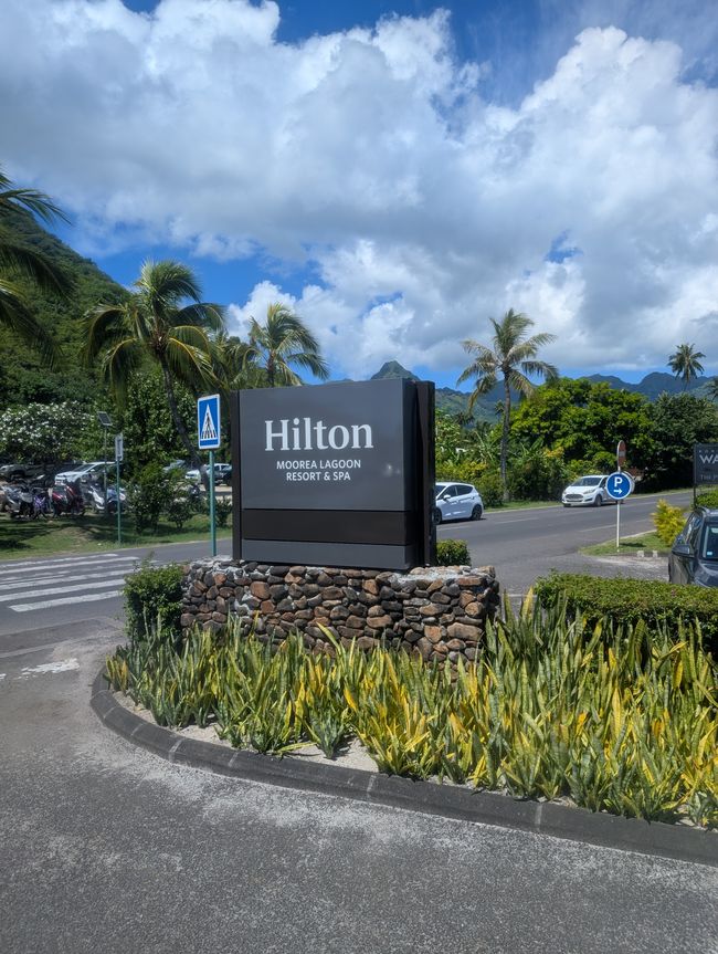 Overnight stay at the Hilton in Moorea