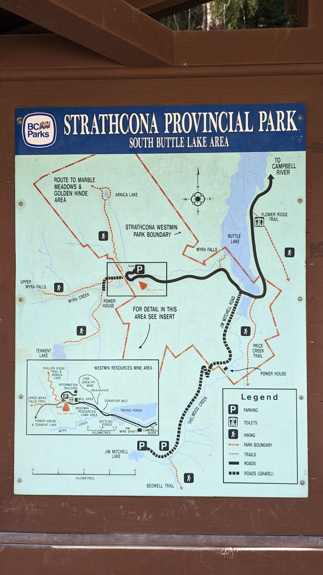 Tag 10: Strathcona PP - Myra Falls & an eerie encounter