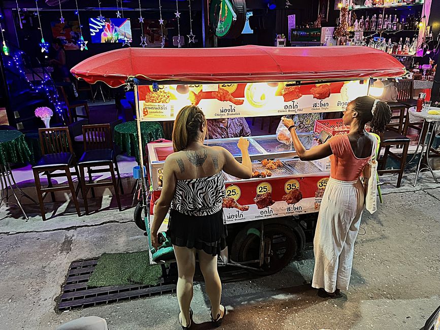 Mobile Küche in einer Barstrasse