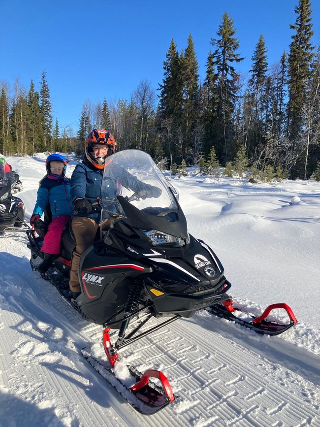 Sneeuwscooter tocht!
