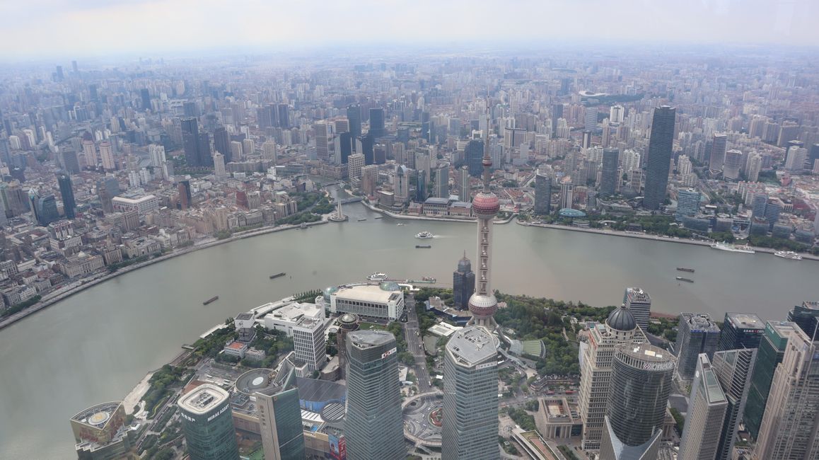 Vue depuis la Shanghai Tower
