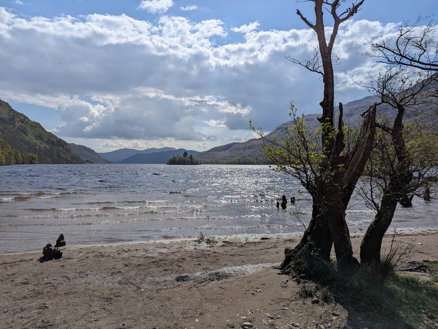 Tassentütenpause am Loch Lomond
