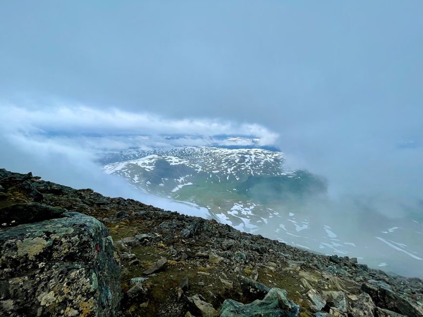 Ein kurzer lichter Moment auf dem Gipfel