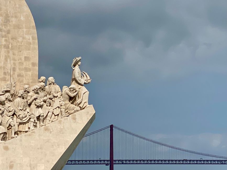 The Monument to the Discoveries, which commemorates the Portuguese navigators who explored (and conquered) the world from Lisbon in the 16th century