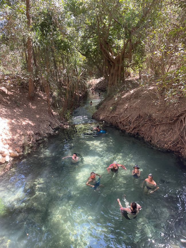 Katherine Hot Springs on Saturday afternoon