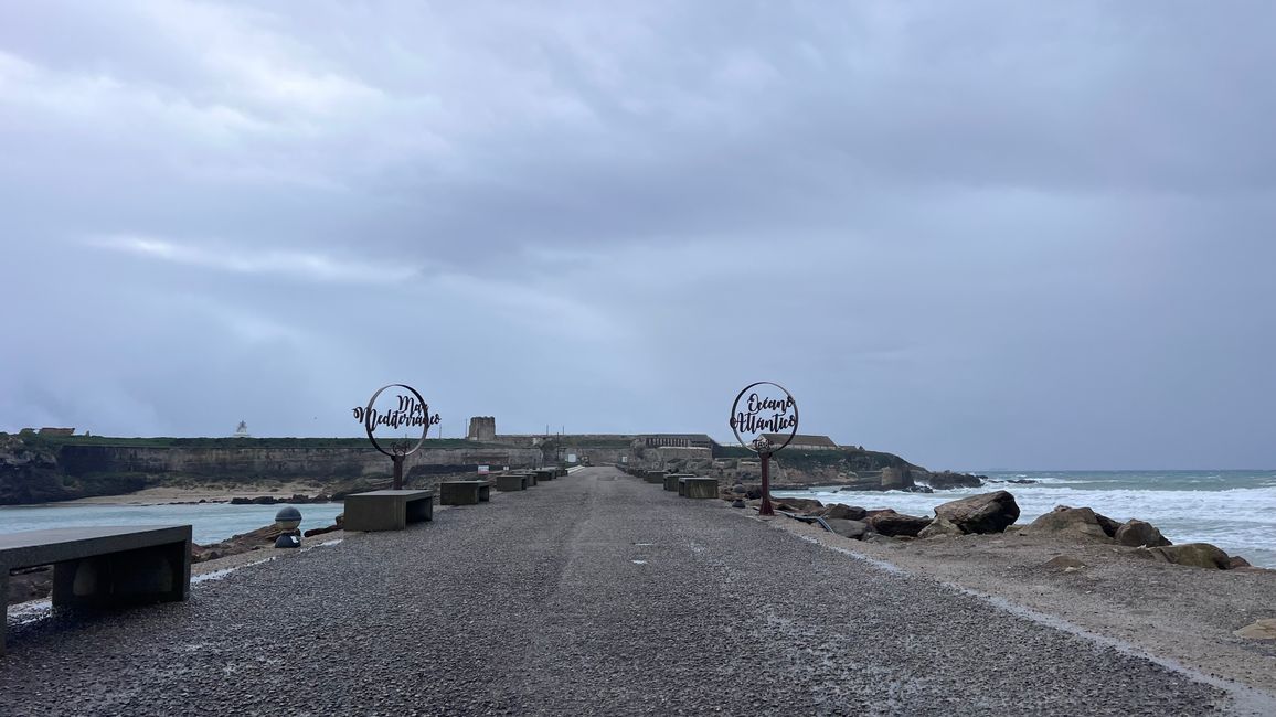 Tarifa, hier treffen Mittelmeer und Atlantik aufeinander