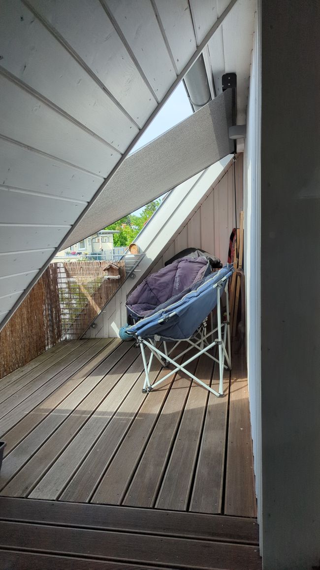 Zurück auf dem Balkon 