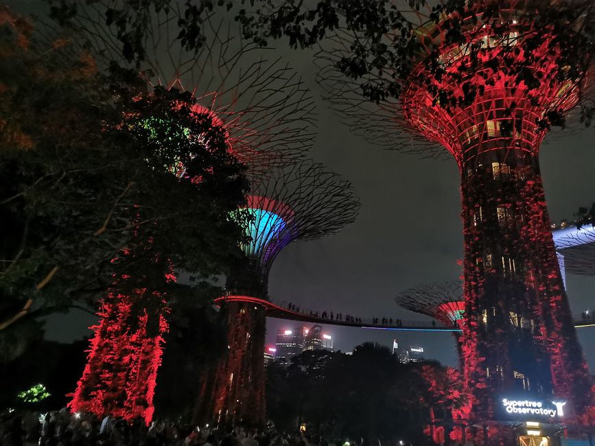 Abschiednehmen von Bali und Weiterreise sowie erster Tag in Singapur
