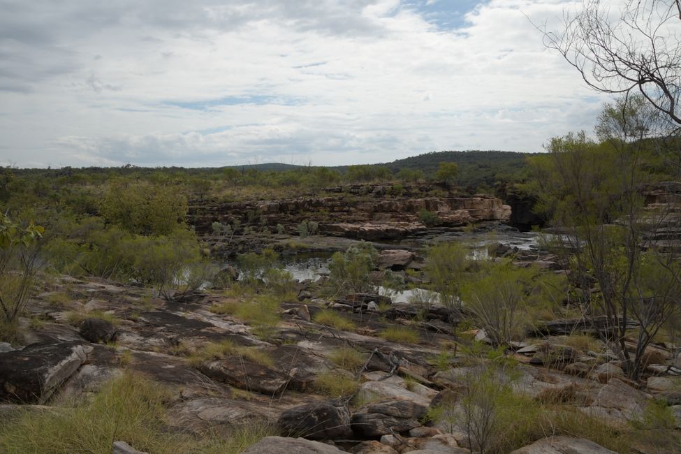 Above the falls