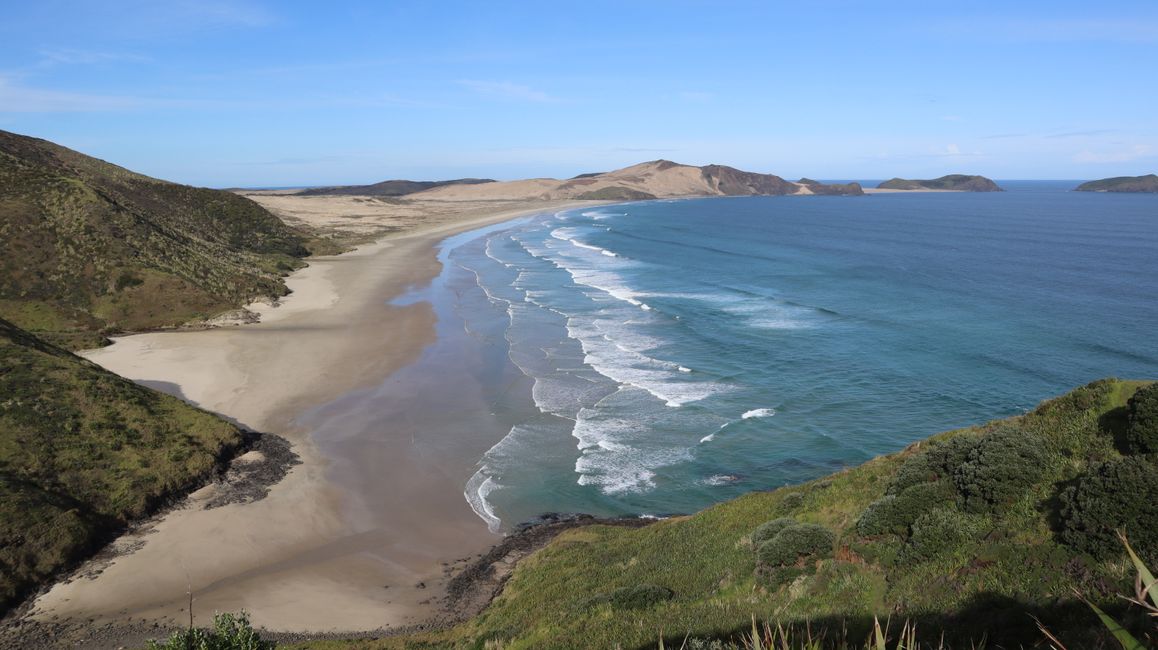 Blick auf den Te Werahi Beach