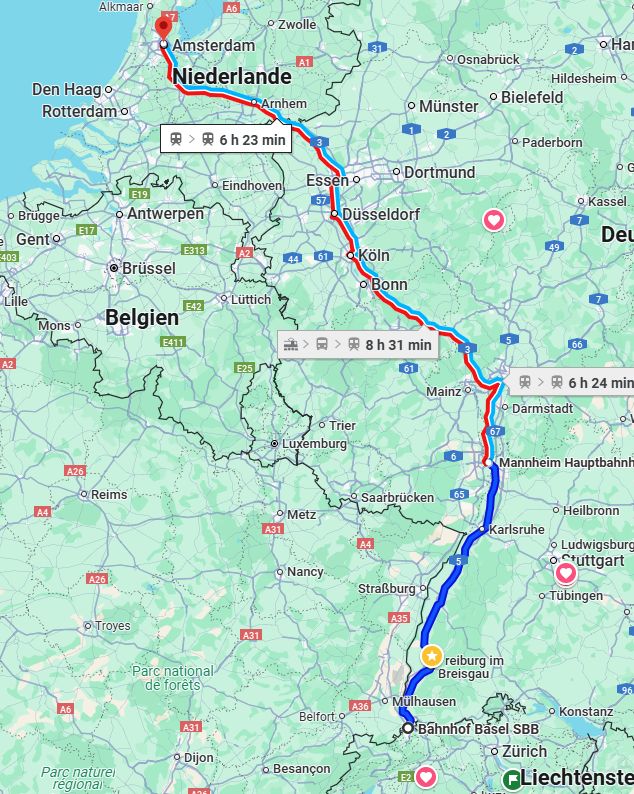 Nachtzug Basel-Amsterdam