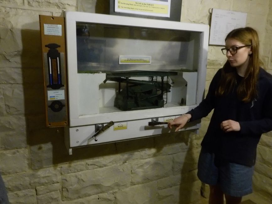 Das Modell der ausfahrbaren Kanone