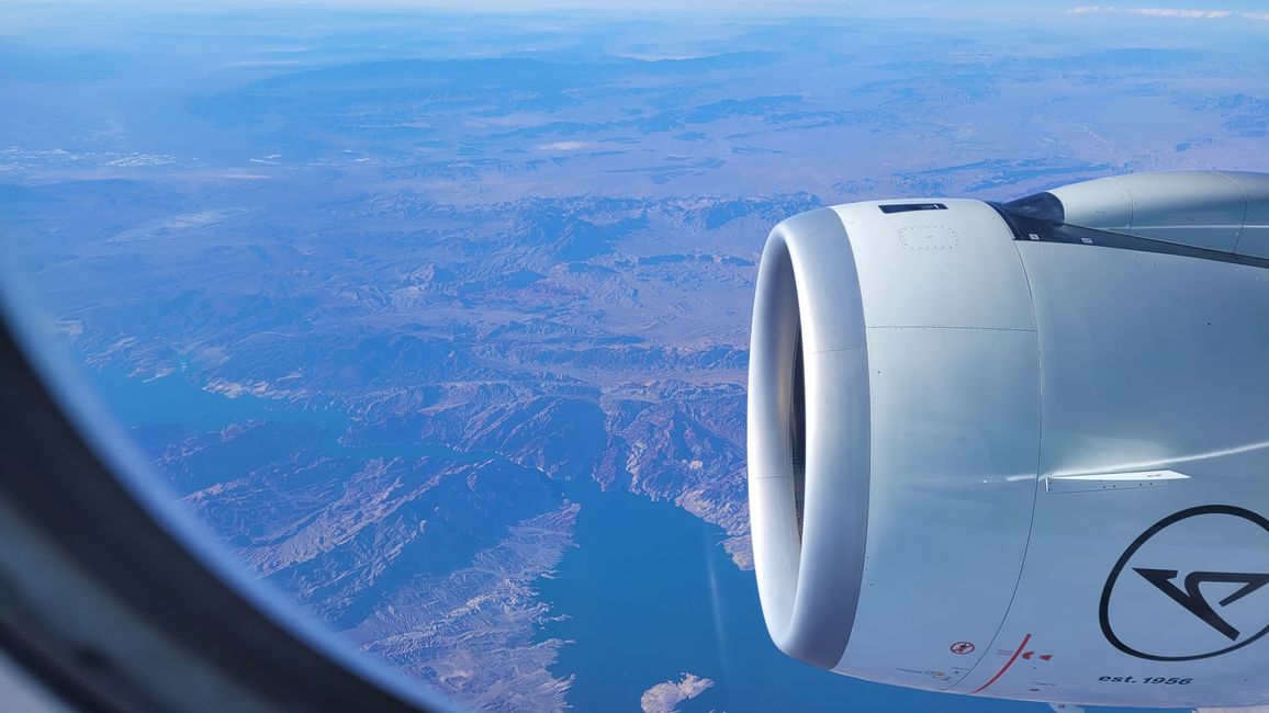 Auf dem Weg nach L.A. - oder: Über den Wolken ...