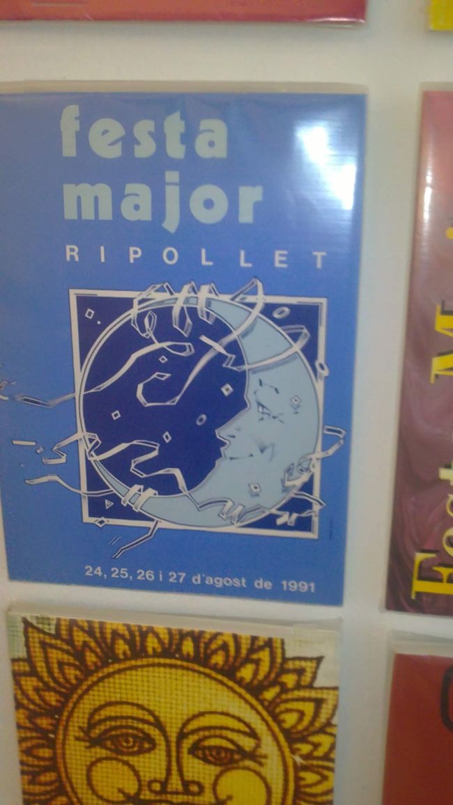 Old posters of the Festa Major de Ripollet (photos from 2018)