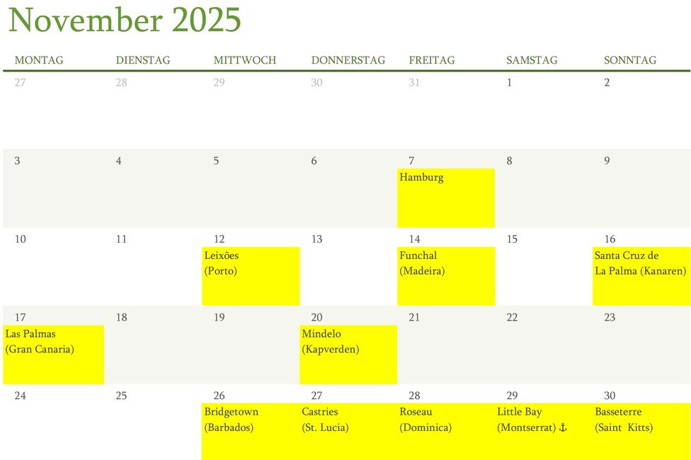 Ziele November