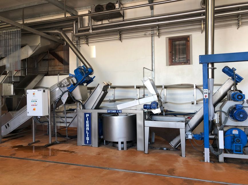 Produktionsstraße für das Olivenöl