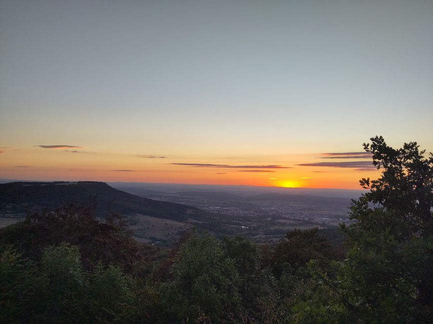 Sonnenuntergang (hier vom Riedernberg 852 m)