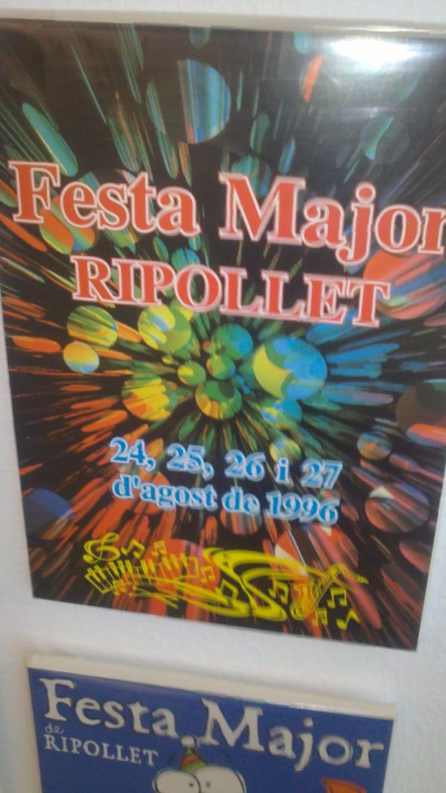 Old posters of the Festa Major de Ripollet (photos from 2018)