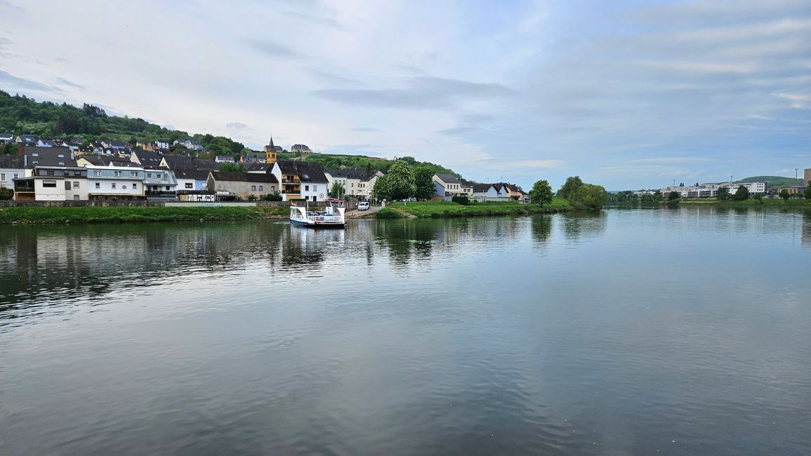 Wasserbillig, Mündung der Sauer in die Mosel