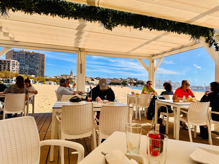 Sonne, Strand in Palamós und Ausruhen