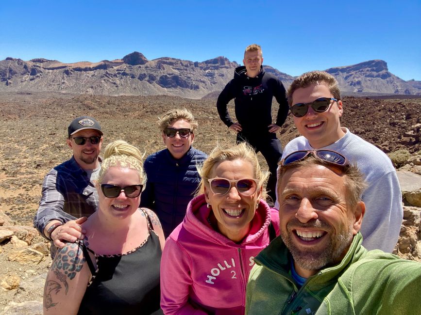 Everyone was (not quite) dragged up to the Teide!