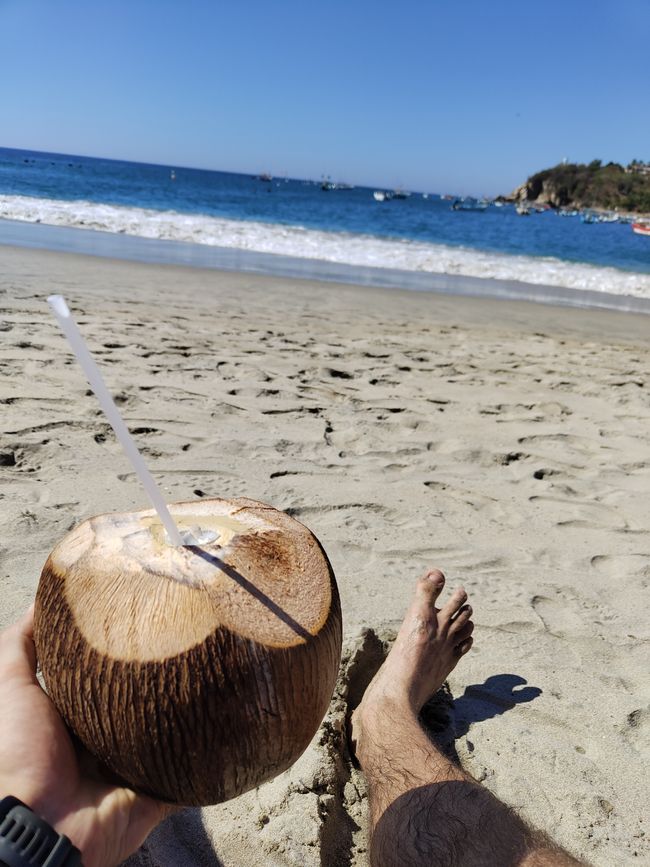 My first coconut😁