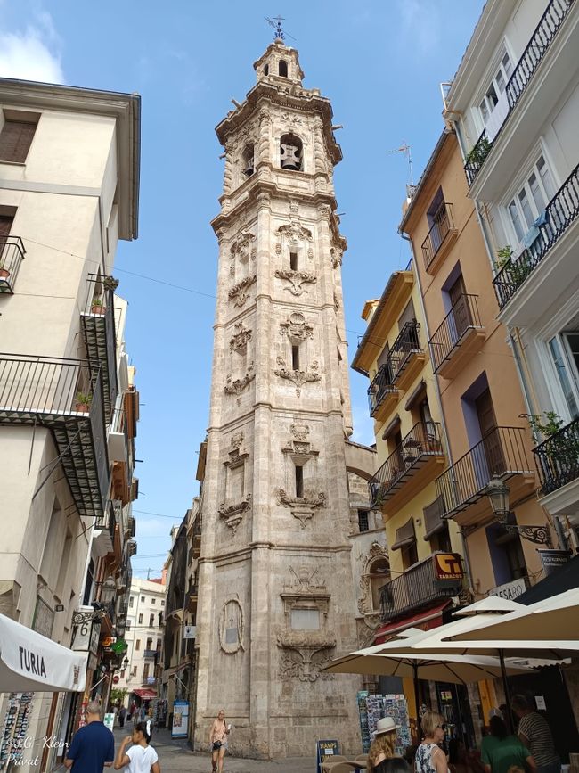Glockenturm der Kirche Santa Catalina Martír