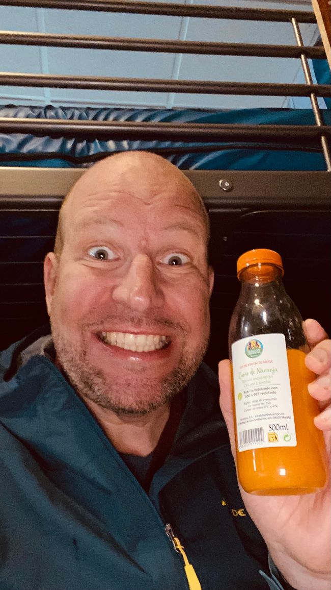 Enfin du jus d'orange frais pressé
