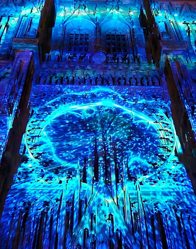 2026 - August - Lichtshow am Straßburger Münster