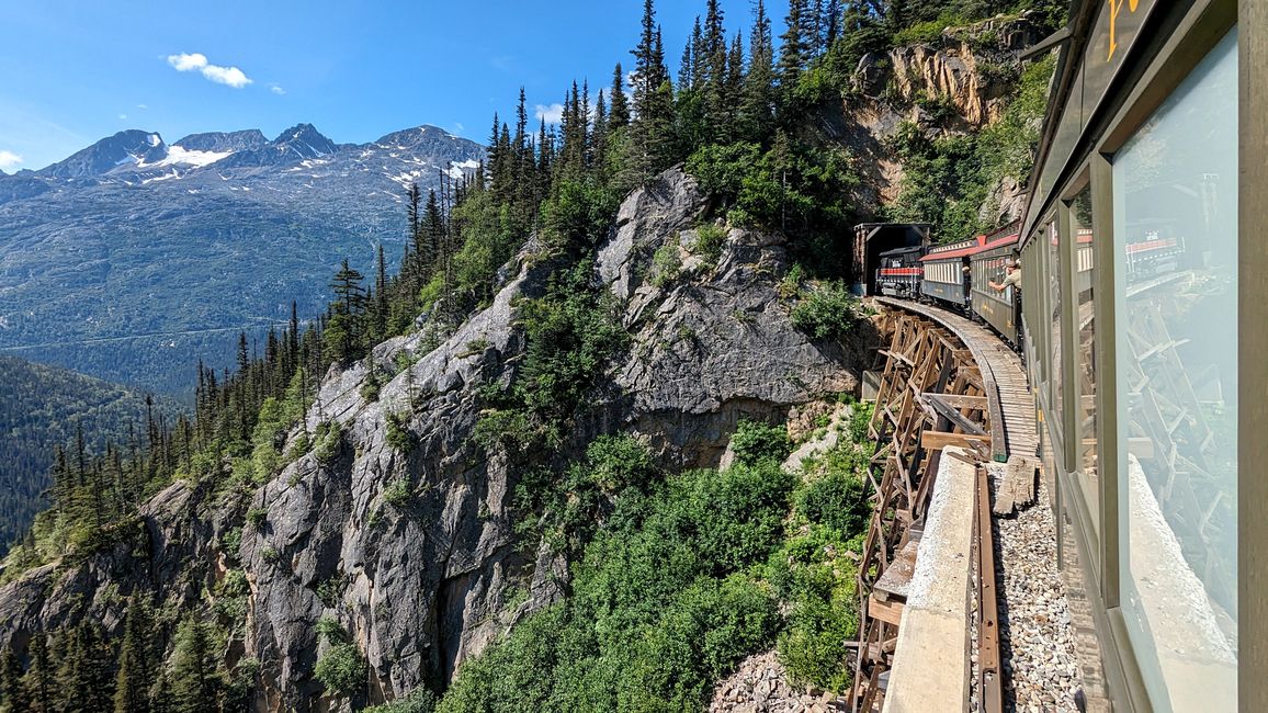 Etiqueta 22: ¡Rumbo a Alaska! Un deslizamiento de tierra, el White Pass y trenes largos