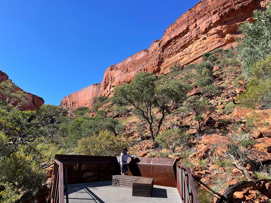 Aussichtsplattform am Canyonboden 