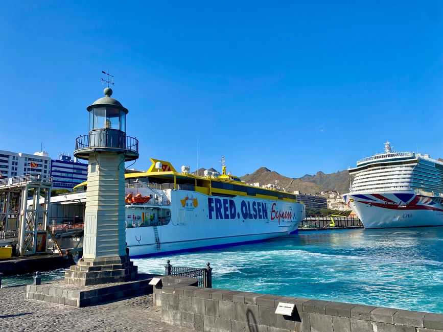 We would have loved to take the 'ferry' on the right in the picture - it just doesn’t carry any vehicles... our (left) is faster: 65 km/h
