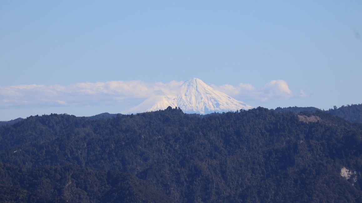 Blick auf den Taranaki vom Atene Skyline Track