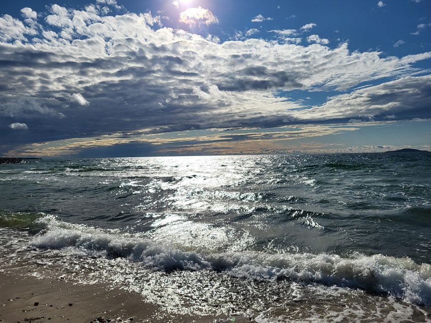 Sandstrand bei Byrums Raukar