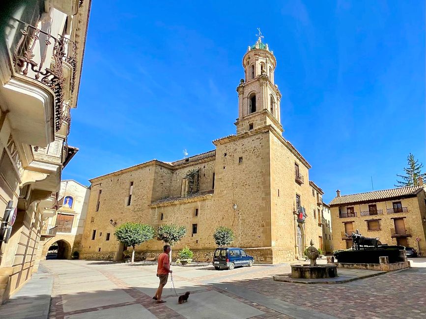L'église Santa María la Mayor à Rubielos de Mora.