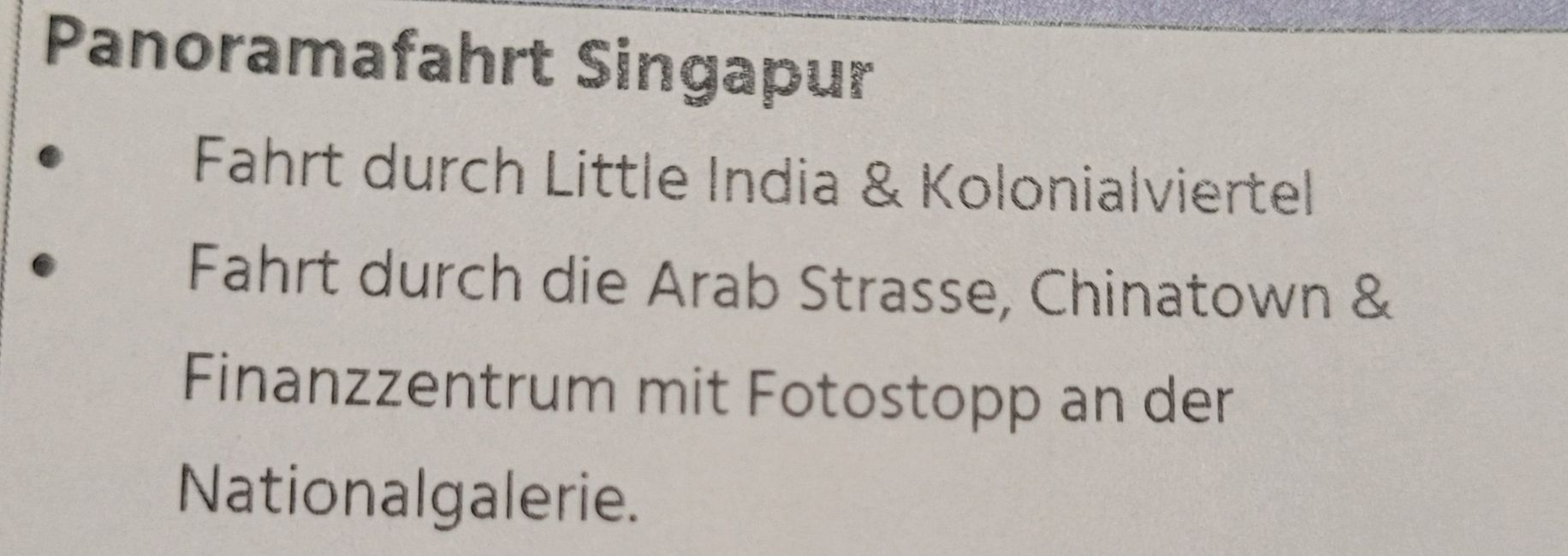 Tag 116 und 117: Kreuzfahrt rund um die Welt  - Singapur