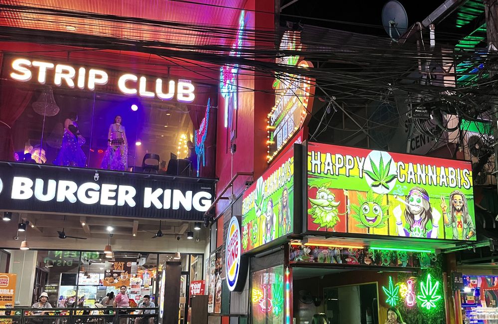 Striptease und Cannabis