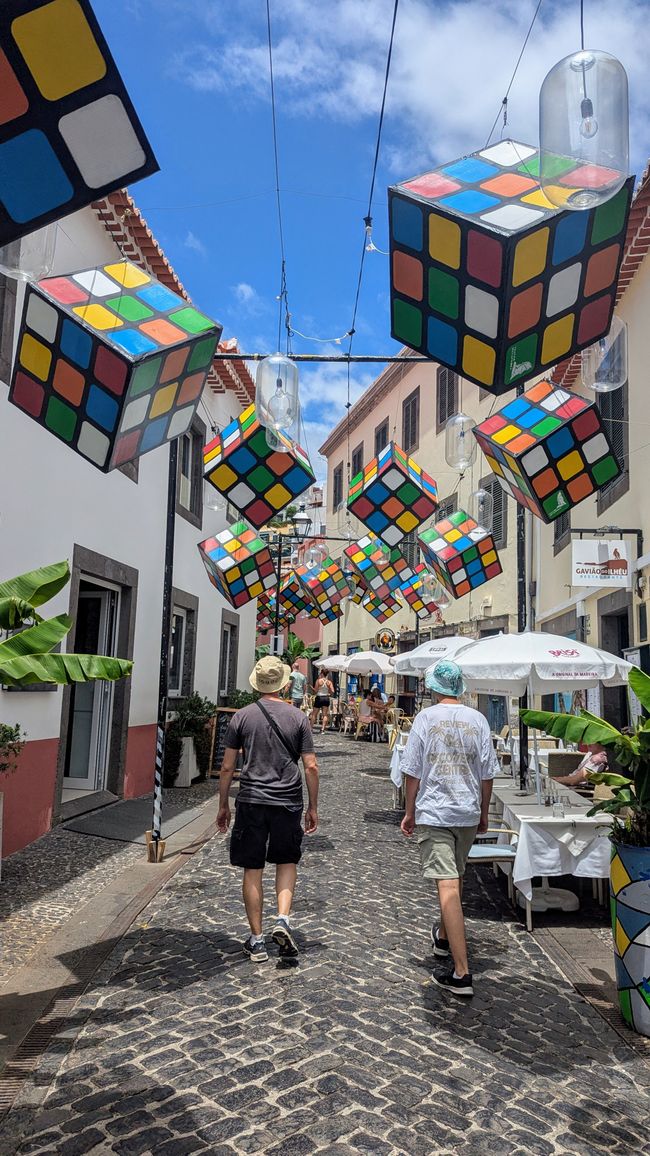 Câmara de Lobos - Straßenverzierung