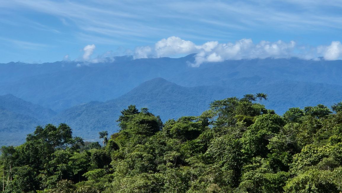 Die Berge sind schon in Panama