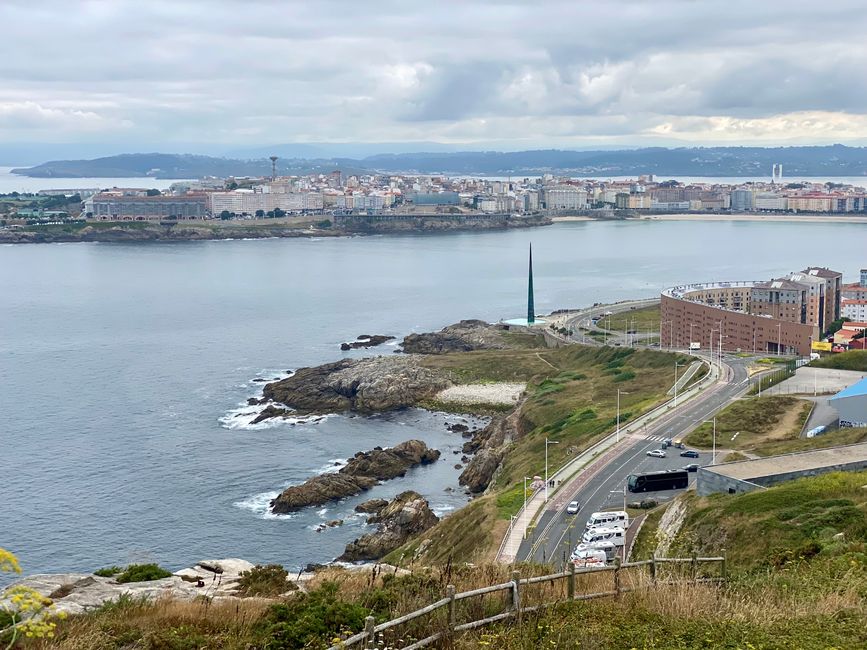 En Galicia, ¡las autocaravanas son bienvenidas - aparcamiento en A Coruña con perfecta vista!