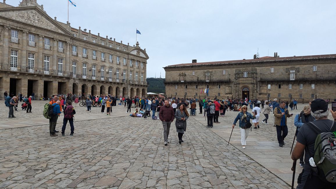 Thirteenth stage on the Camino Portugues from Padron to Santiago de Compostela