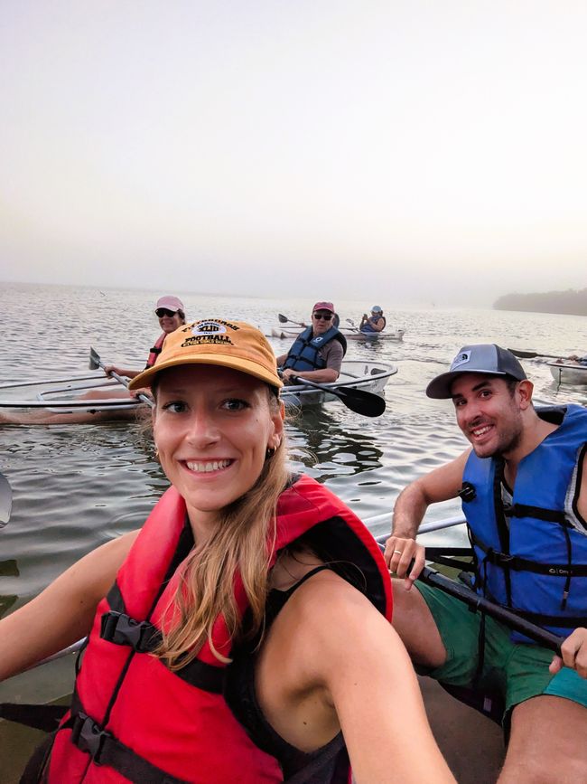 Tour in kayak al tramonto
