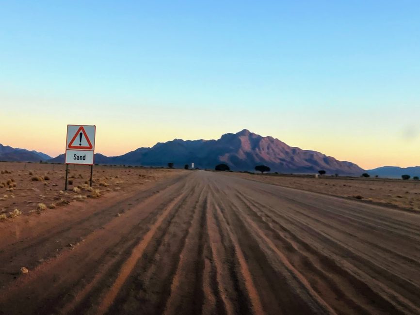 Il deserto namibiano - un mare di sabbia